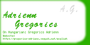 adrienn gregorics business card